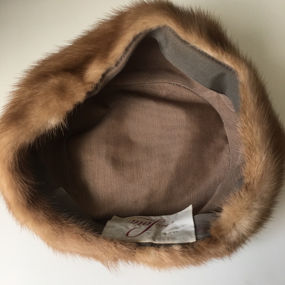Vintage Fur Hat Designed by Lora Tones of Soft Brown main image 6